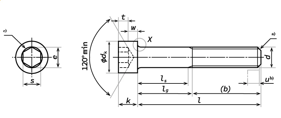 JIS B1176 六角穴付きボルト