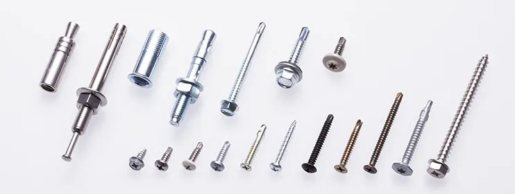 小ねじ／タッピンねじ／木ねじ／止めねじ／組込ねじ／ボルト