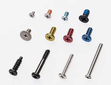 小ねじ／タッピンねじ／木ねじ／止めねじ／組込ねじ／ボルト